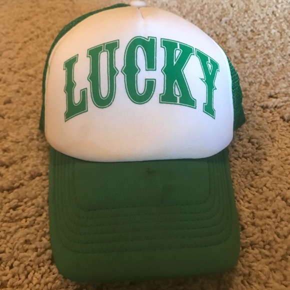 Other - Distressed “lucky” Irish trucker hat Other - Distressed “lucky” Irish trucker hat